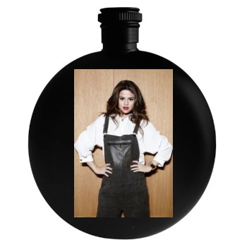 Selena Gomez Round Flask