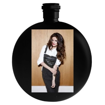 Selena Gomez Round Flask