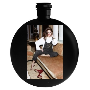 Selena Gomez Round Flask