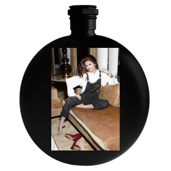 Selena Gomez Round Flask