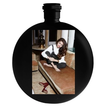 Selena Gomez Round Flask