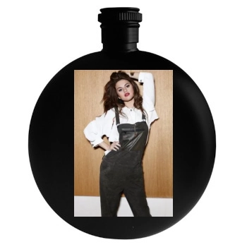 Selena Gomez Round Flask