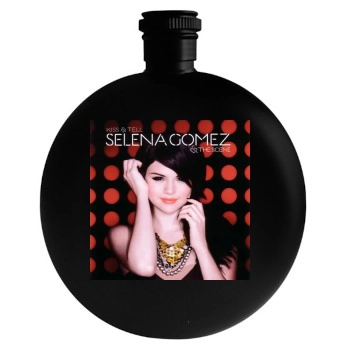 Selena Gomez Round Flask