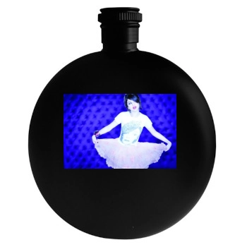 Selena Gomez Round Flask