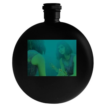 Selena Gomez Round Flask