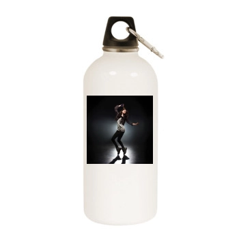 Selena Gomez White Water Bottle With Carabiner