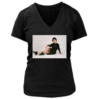 Selena Gomez Women's Deep V-Neck TShirt