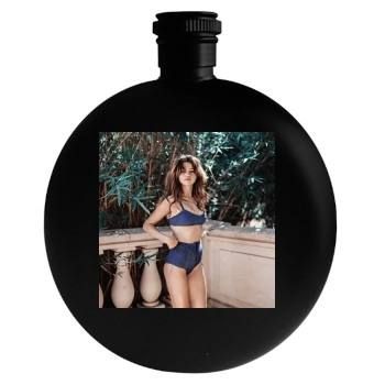 Selena Gomez Round Flask