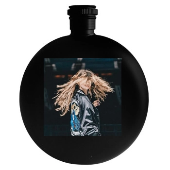 Selena Gomez Round Flask