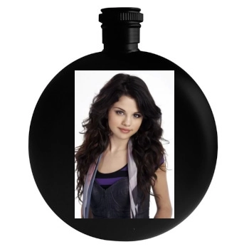 Selena Gomez Round Flask