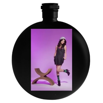 Selena Gomez Round Flask