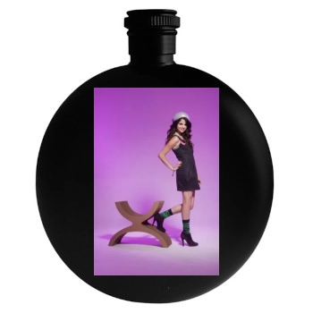 Selena Gomez Round Flask