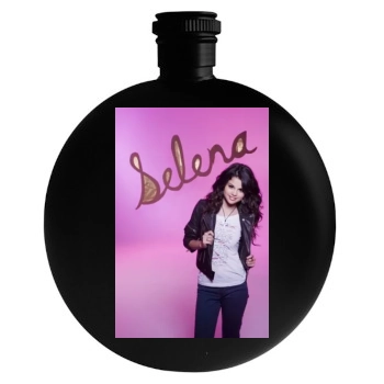 Selena Gomez Round Flask