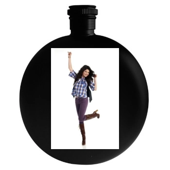 Selena Gomez Round Flask