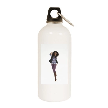 Selena Gomez White Water Bottle With Carabiner