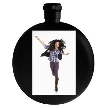 Selena Gomez Round Flask