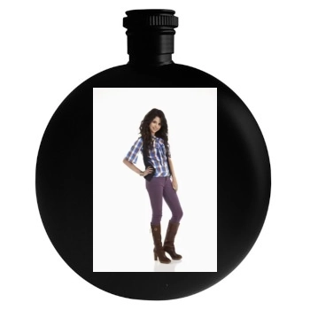 Selena Gomez Round Flask