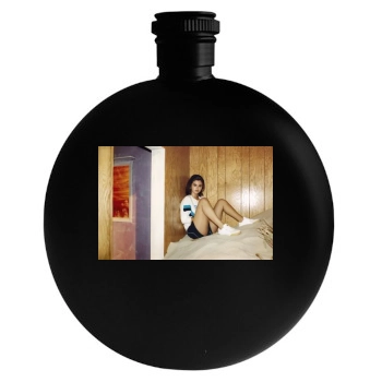 Selena Gomez Round Flask