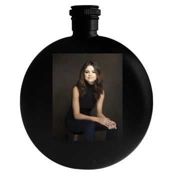 Selena Gomez Round Flask