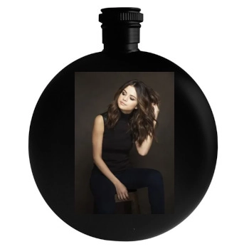 Selena Gomez Round Flask