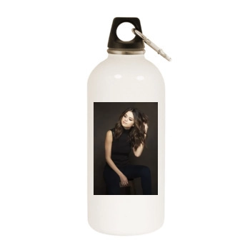 Selena Gomez White Water Bottle With Carabiner