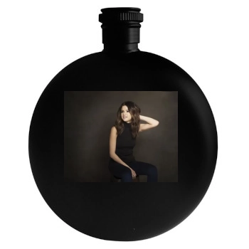 Selena Gomez Round Flask