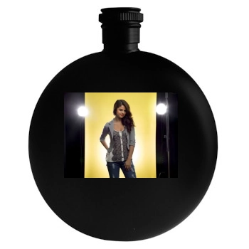 Selena Gomez Round Flask