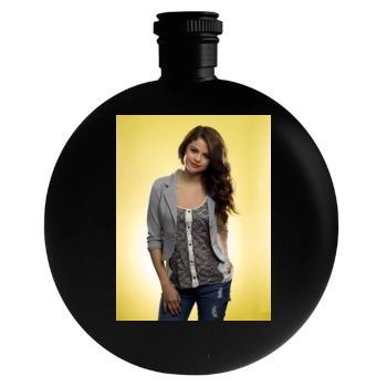 Selena Gomez Round Flask