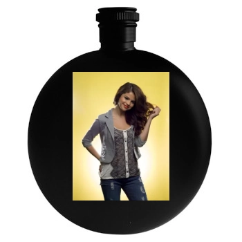 Selena Gomez Round Flask