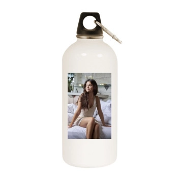 Selena Gomez White Water Bottle With Carabiner