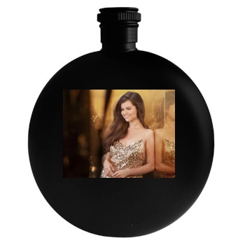 Selena Gomez Round Flask