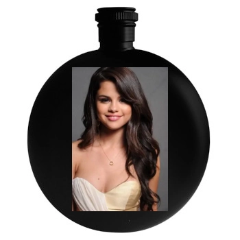 Selena Gomez Round Flask