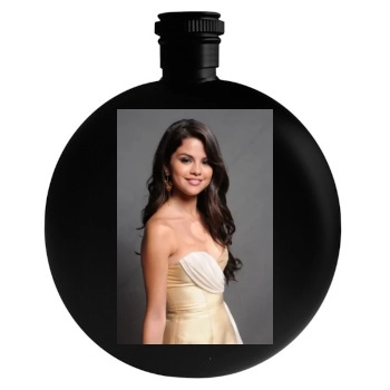 Selena Gomez Round Flask