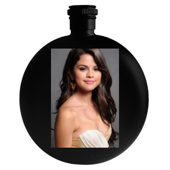 Selena Gomez Round Flask