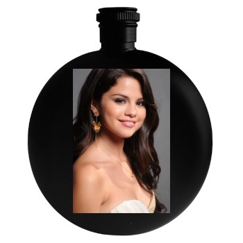 Selena Gomez Round Flask