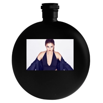 Selena Gomez Round Flask