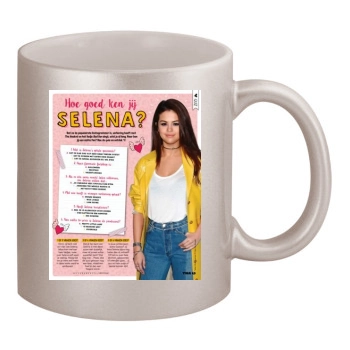 Selena Gomez 11oz Metallic Silver Mug