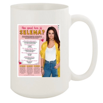 Selena Gomez 15oz White Mug