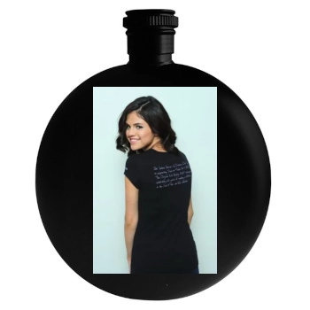 Selena Gomez Round Flask