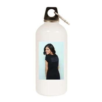 Selena Gomez White Water Bottle With Carabiner