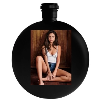 Selena Gomez Round Flask