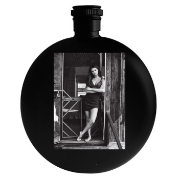 Selena Gomez Round Flask