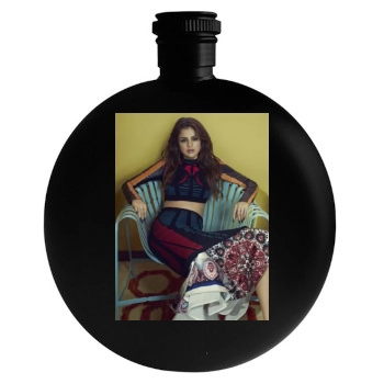 Selena Gomez Round Flask