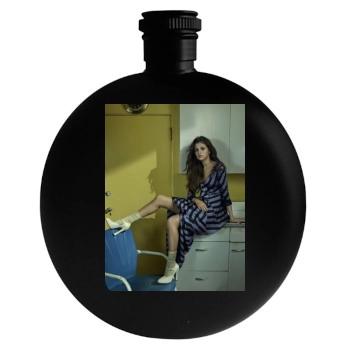 Selena Gomez Round Flask