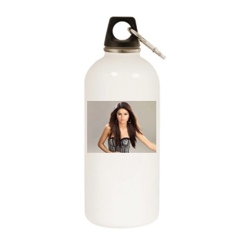 Selena Gomez White Water Bottle With Carabiner