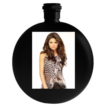 Selena Gomez Round Flask