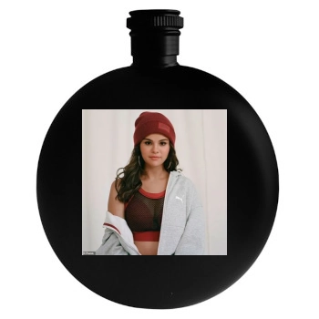 Selena Gomez Round Flask