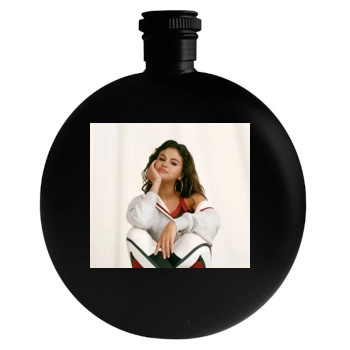 Selena Gomez Round Flask