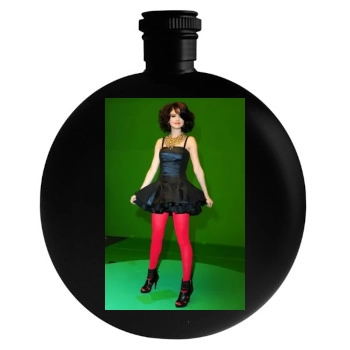 Selena Gomez Round Flask