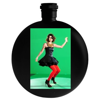 Selena Gomez Round Flask